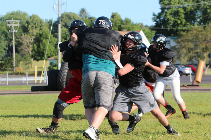 Bloomer football practice 8-8-19
